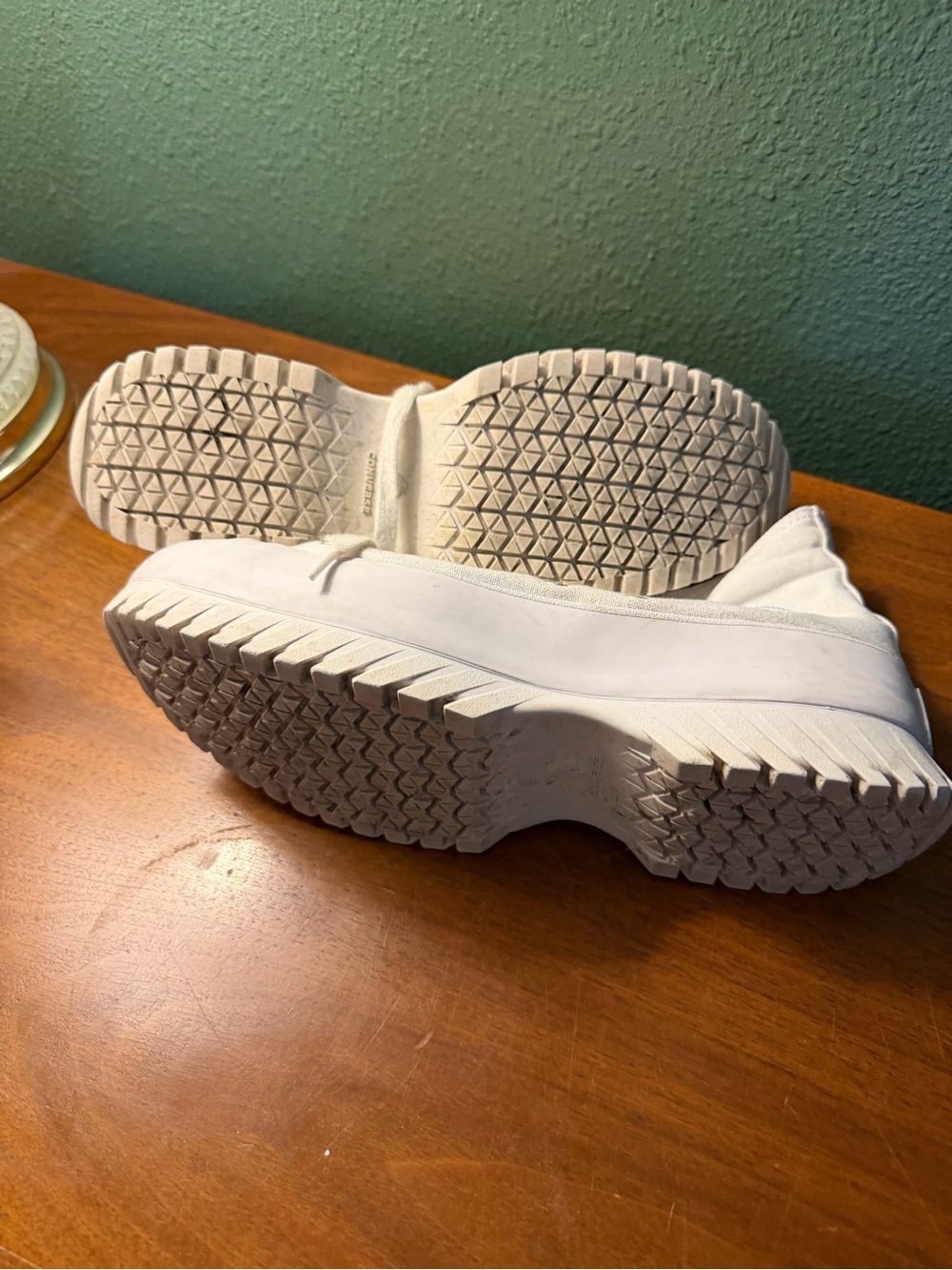 Converse White High-Top Platform Chuck Taylor Sneakers - Picture 2 of 4